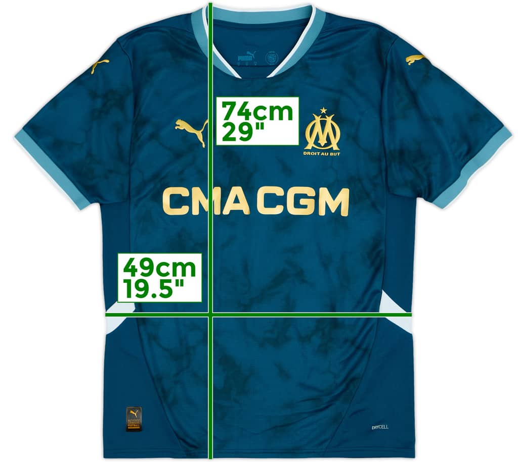 2024-25 Olympique Marseille Away Shirt - 10/10 - (M)