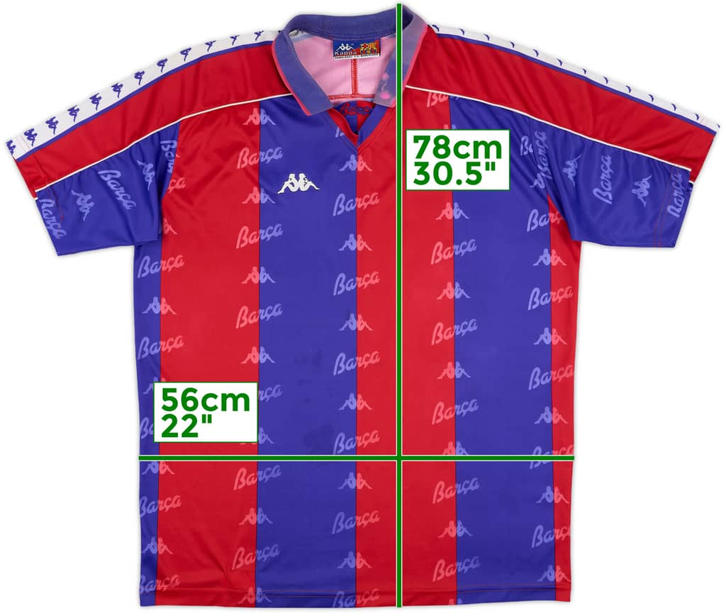 1992-95 Barcelona Home Shirt - 5/10 - (XL)