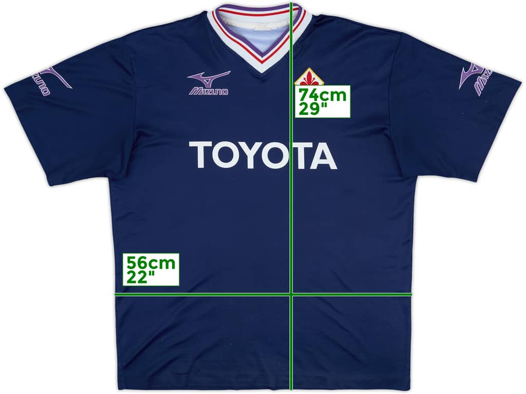 2001-02 Fiorentina Mizuno Training Shirt - 8/10 - (L)