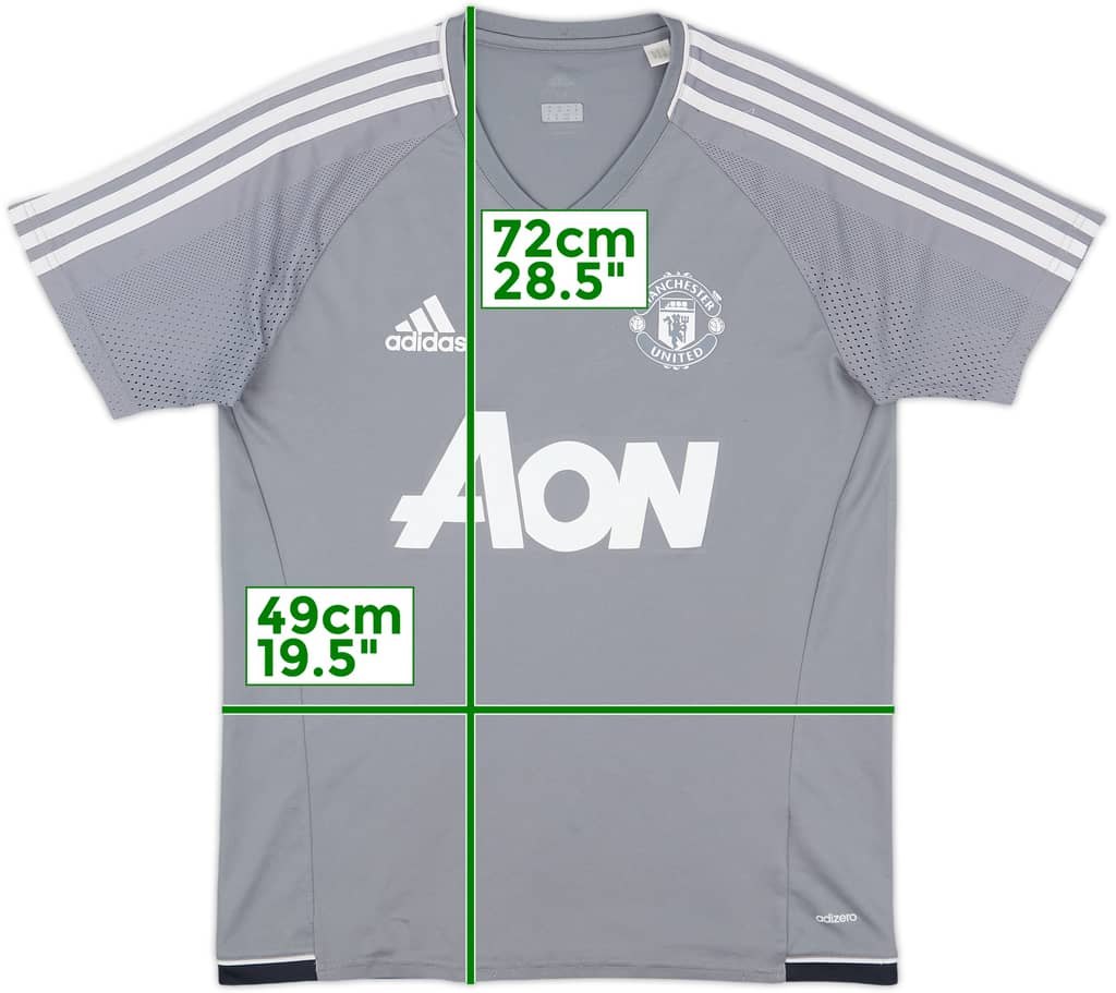 2017-18 Manchester United adizero Training Shirt - 6/10 - (M)