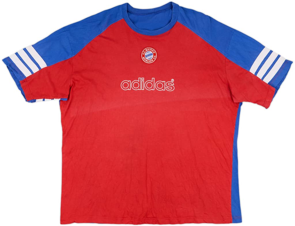1995-96 Bayern Munich adidas Cotton Tee - 6/10 - (XXL)