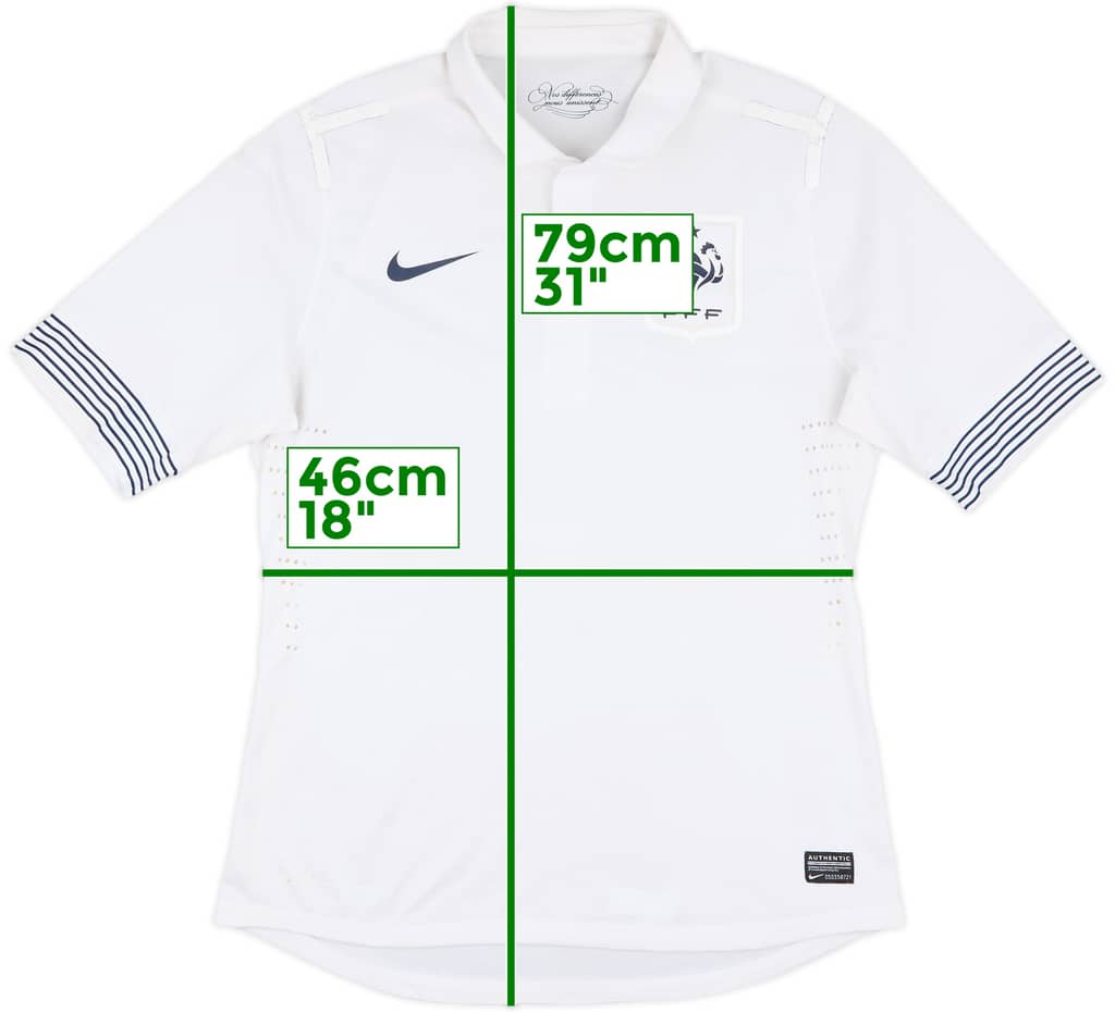 2012-13 France Authentic Away Shirt - 6/10 - (M)