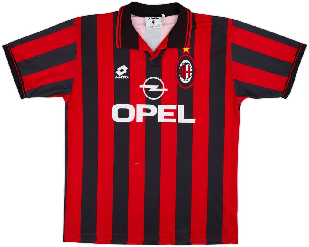 1995-96 AC Milan Home Shirt - 6/10 - (XL)