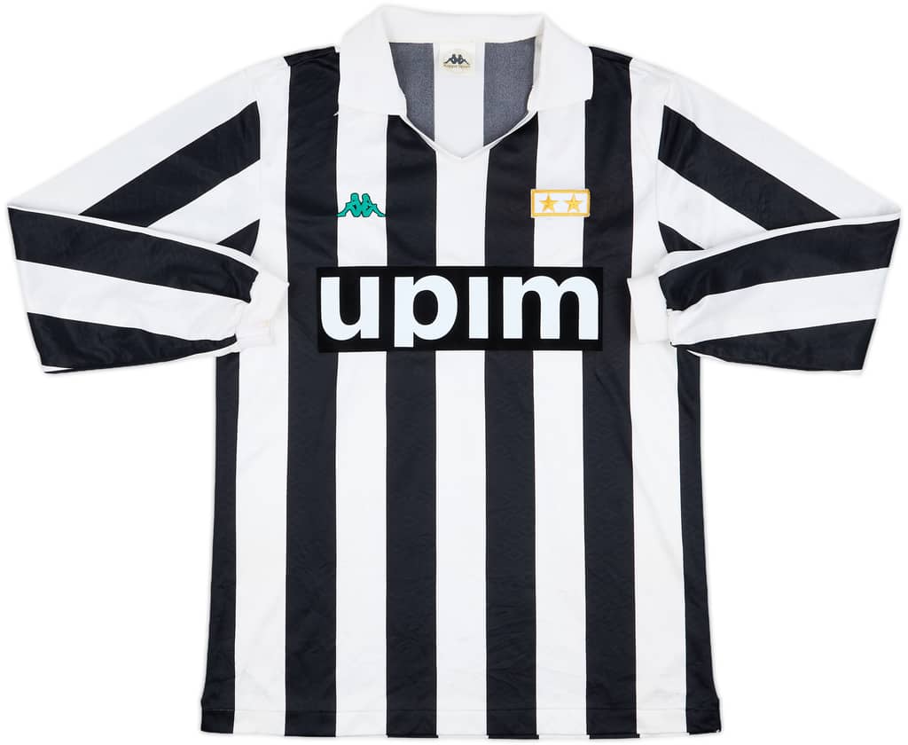 1991-92 Juventus Home L/S Shirt - 9/10 - (L)