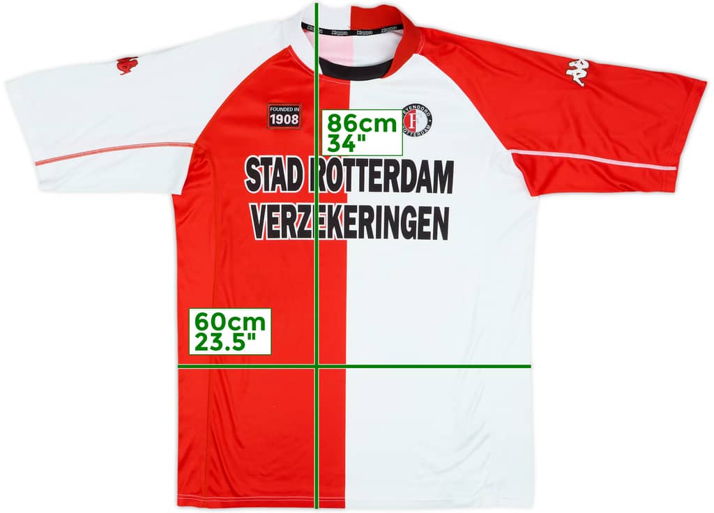 2002-03 Feyenoord Home Shirt - 7/10 - (XXL)