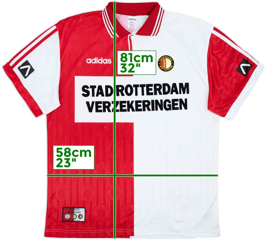 1994-96 Feyenoord Home Shirt - 8/10 - (XL)