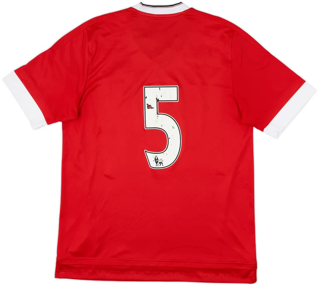 2015-16 Manchester United Home Shirt #5 - 5/10 - (L)