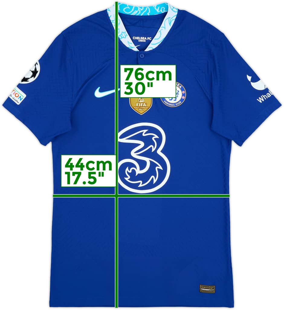 2022-23 Chelsea Authentic Home Shirt - 9/10 - (S)