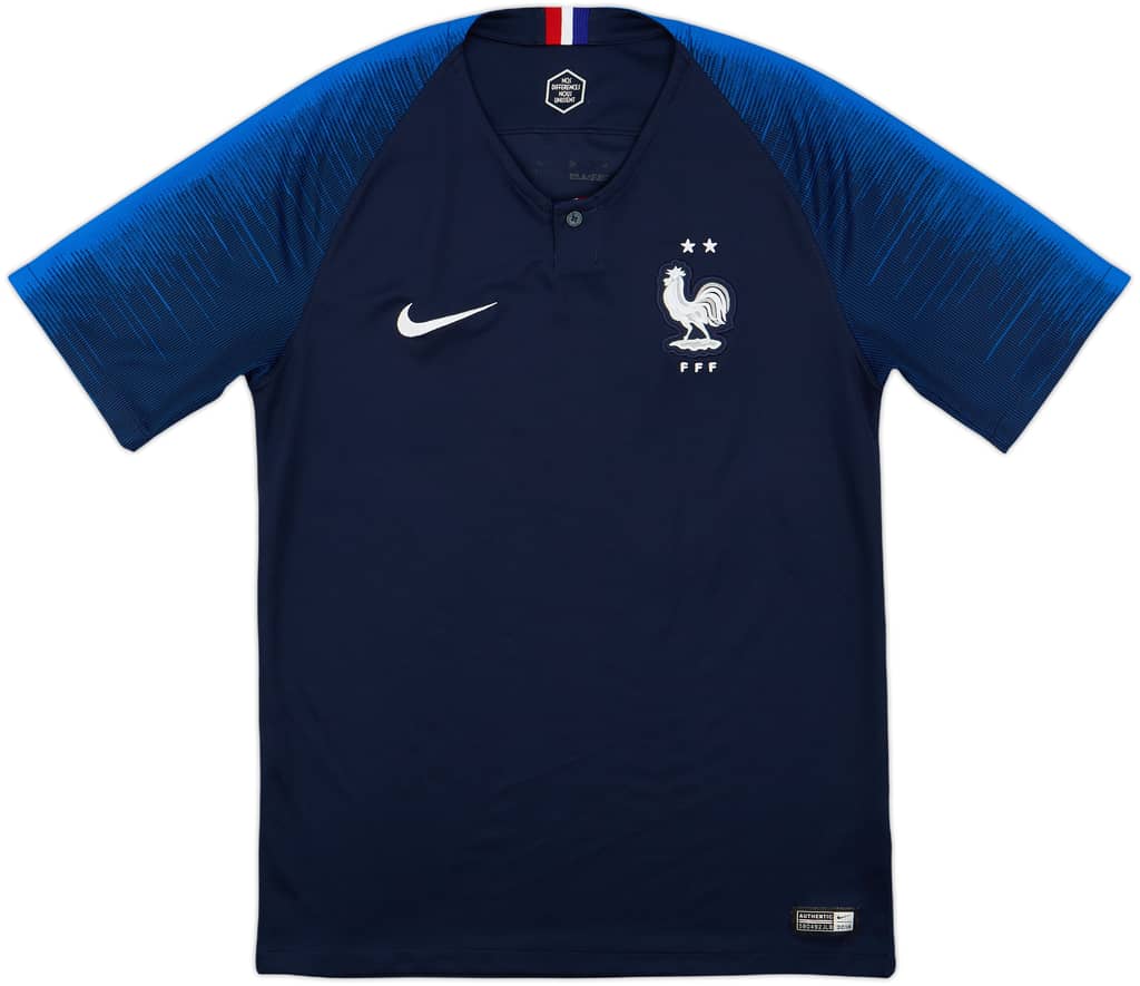 2018 France Home Shirt - 8/10 - (S)