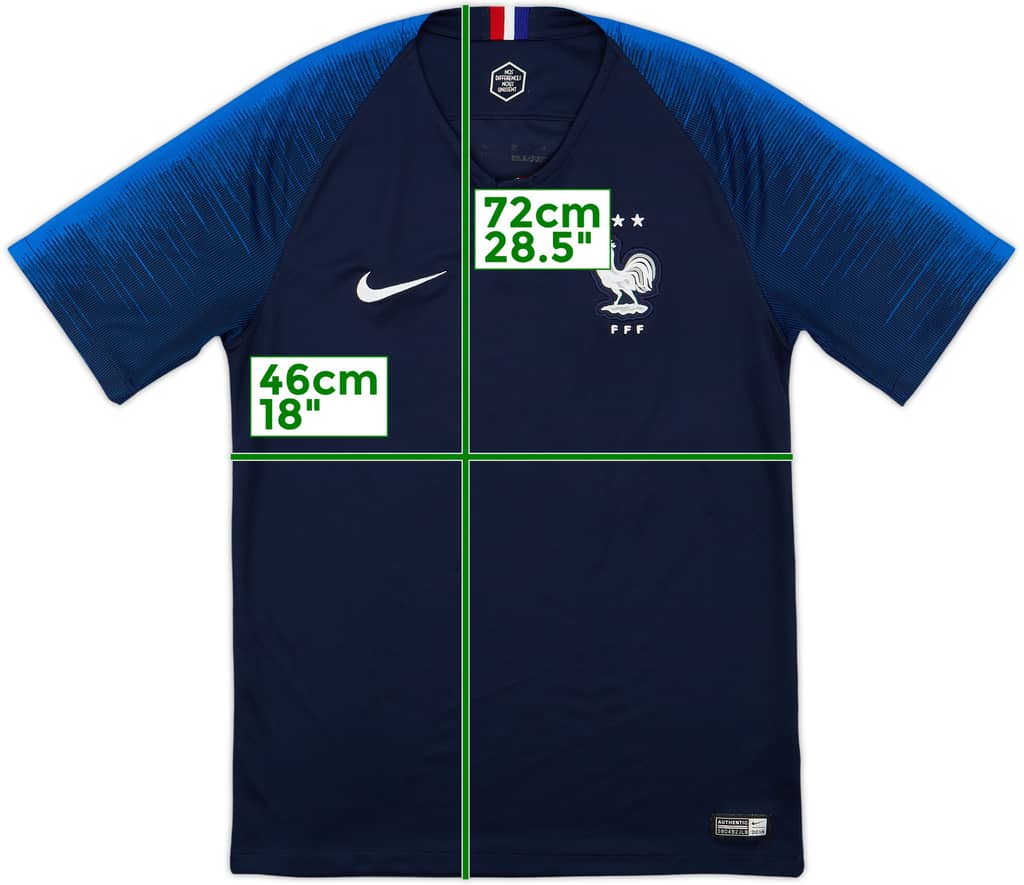 2018 France Home Shirt - 8/10 - (S)