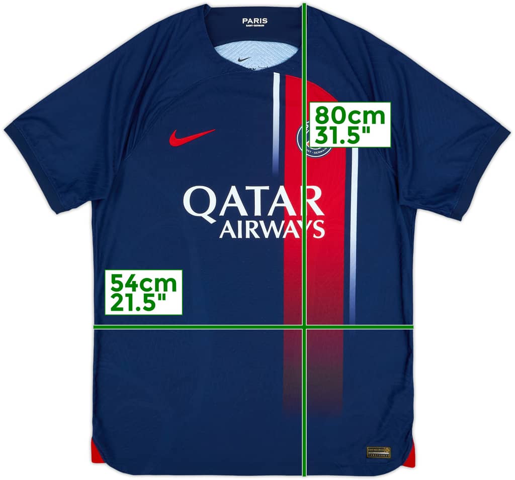 2023-24 Paris Saint-Germain Authentic Home Shirt - 10/10 - (L)