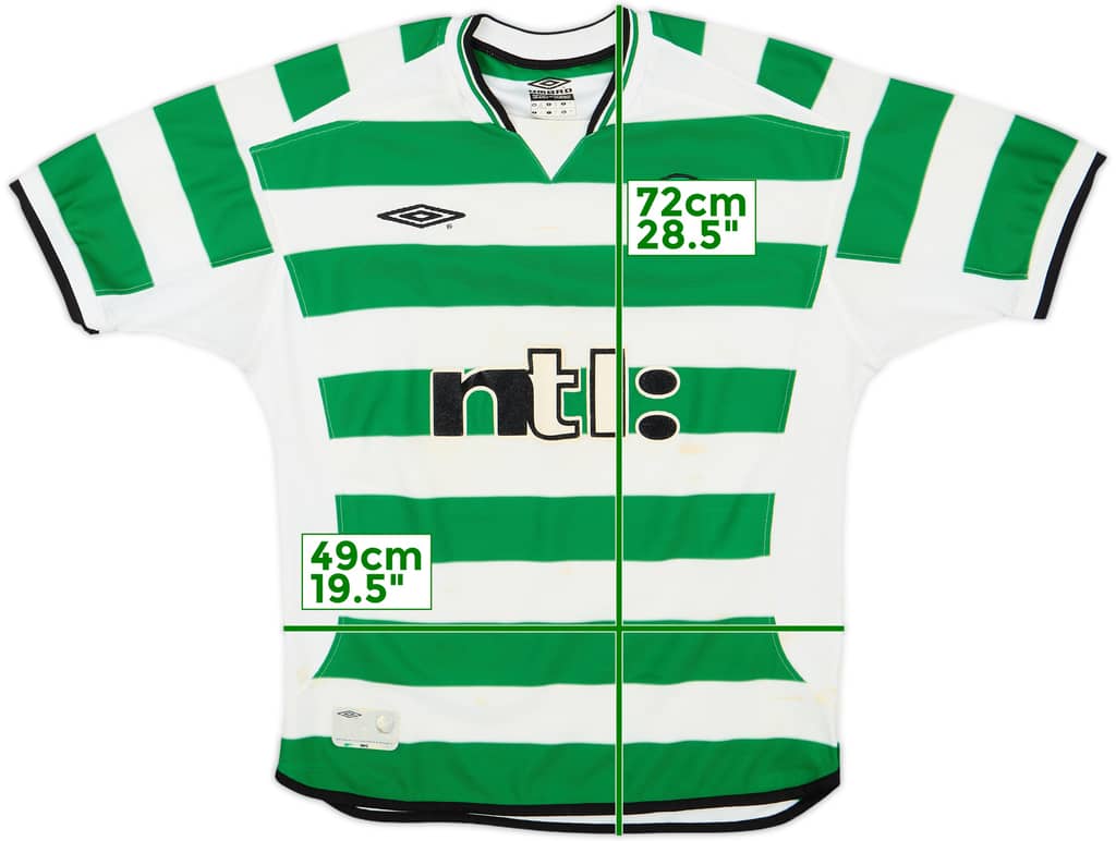 2001-03 Celtic Home Shirt - 4/10 - (M)