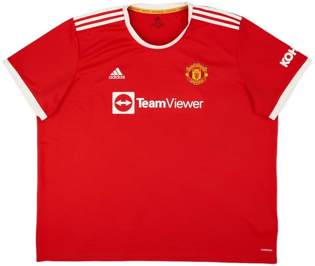 2021-22 Manchester United Home Shirt - 8/10 - (4XL)