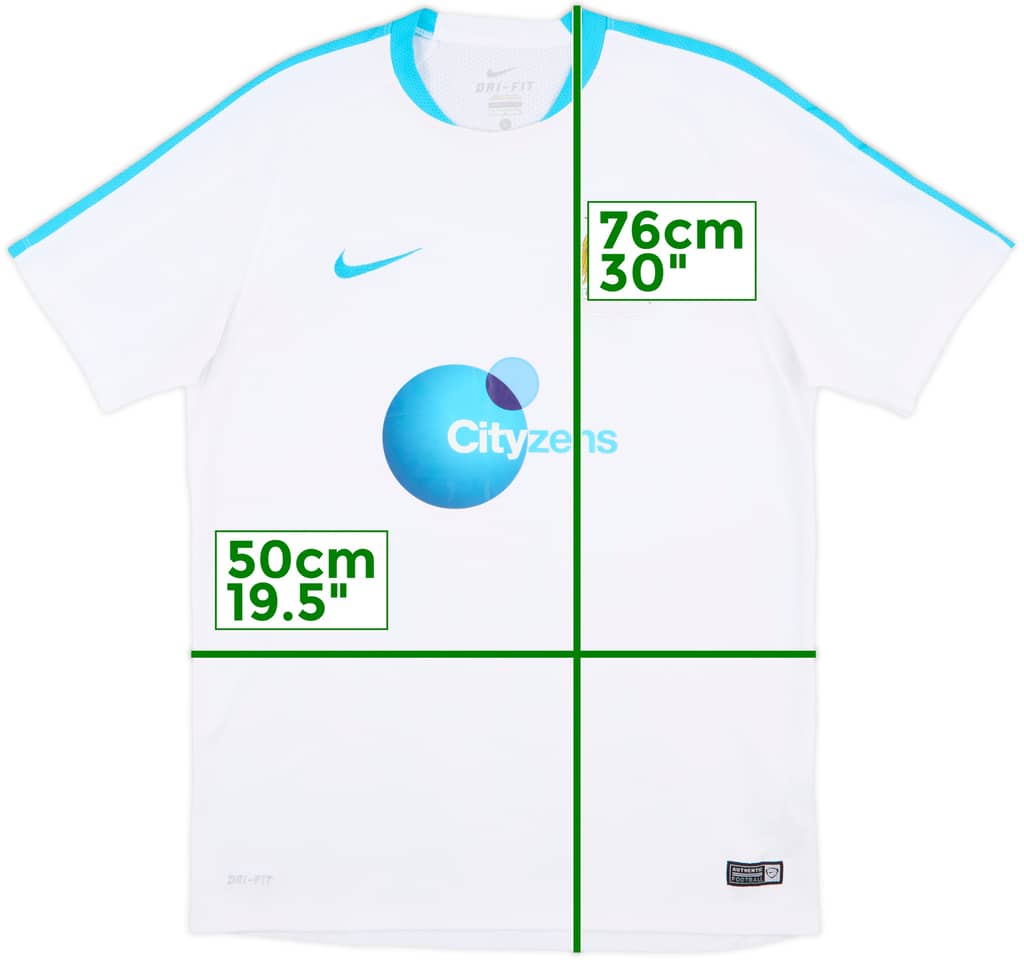 2016-17 Manchester City Nike Training Shirt - 8/10 - (L)