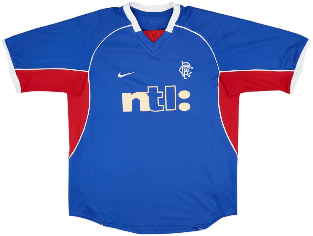 2001-02 Rangers Home Shirt - 6/10 - (M)