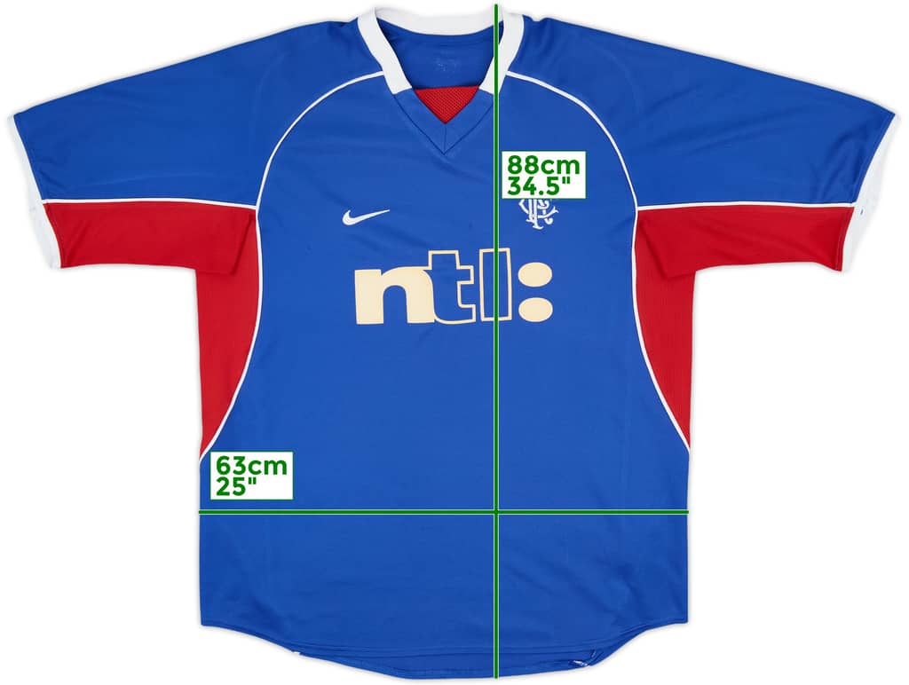 2001-02 Rangers Home Shirt - 6/10 - (M)
