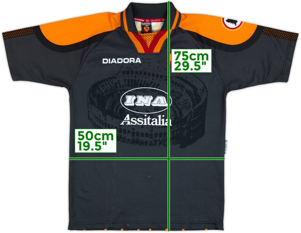 1997-98 Roma Third Shirt - 8/10 - (Y)