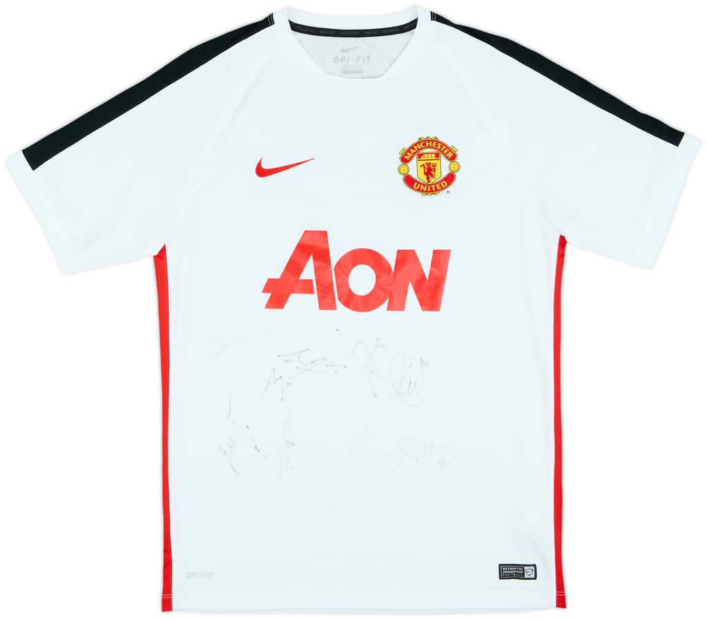 2015-16 Manchester United adidas Signed Training Shirt - 8/10 - (L)