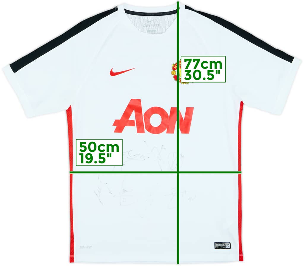 2015-16 Manchester United adidas Signed Training Shirt - 8/10 - (L)