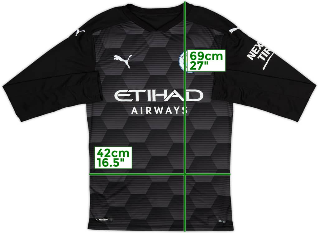 2020-21 Manchester City GK Shirt - 9/10 - (M)