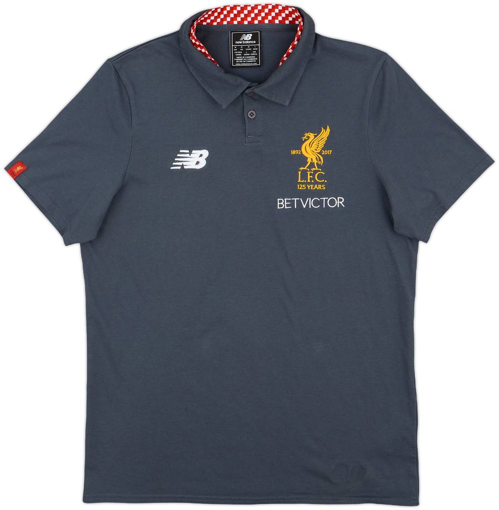 2017-18 Liverpool New Balance Polo Shirt - 8/10 - (M)