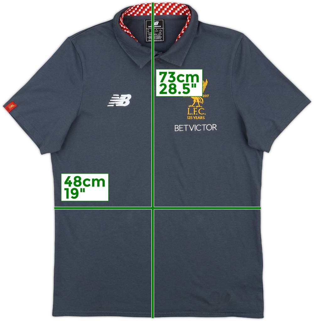 2017-18 Liverpool New Balance Polo Shirt - 8/10 - (M)