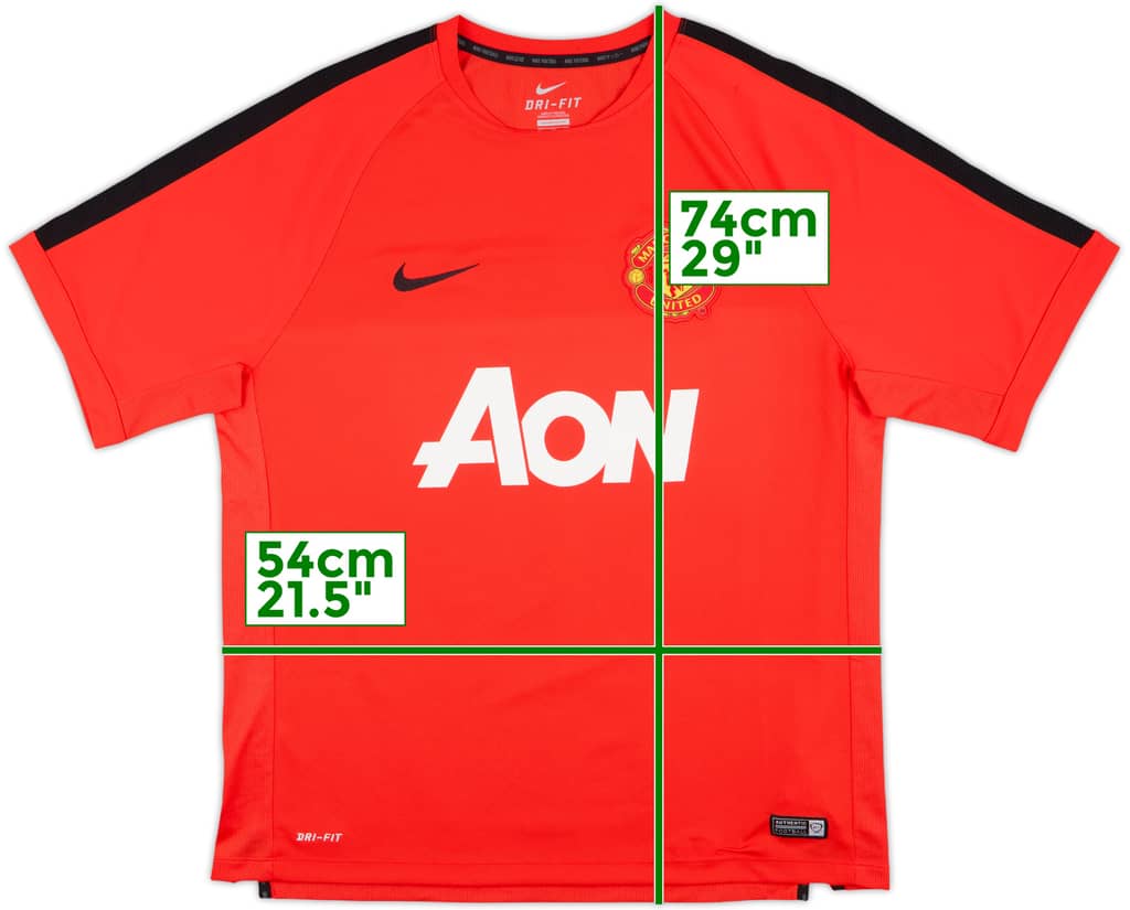 2014-15 Manchester United Nike Training Shirt - 8/10 - (XL)