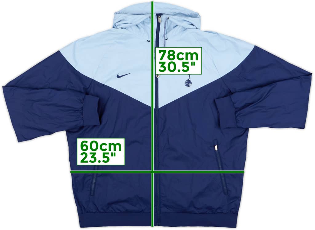 2018-19 Tottenham Nike Hooded Rain Jacket - 9/10 - (XL)