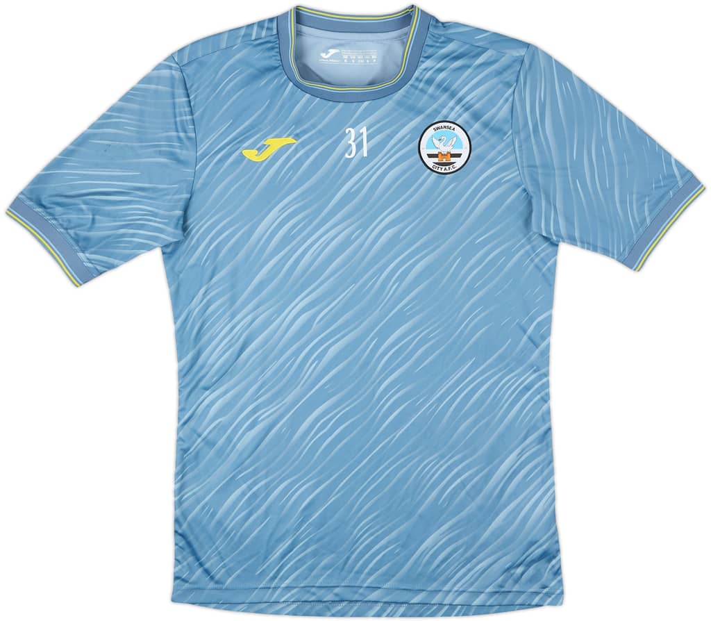 2021-22 Swansea City Joma Player Issue Pre-Match Training Shirt #31 - 9/10 - (S)