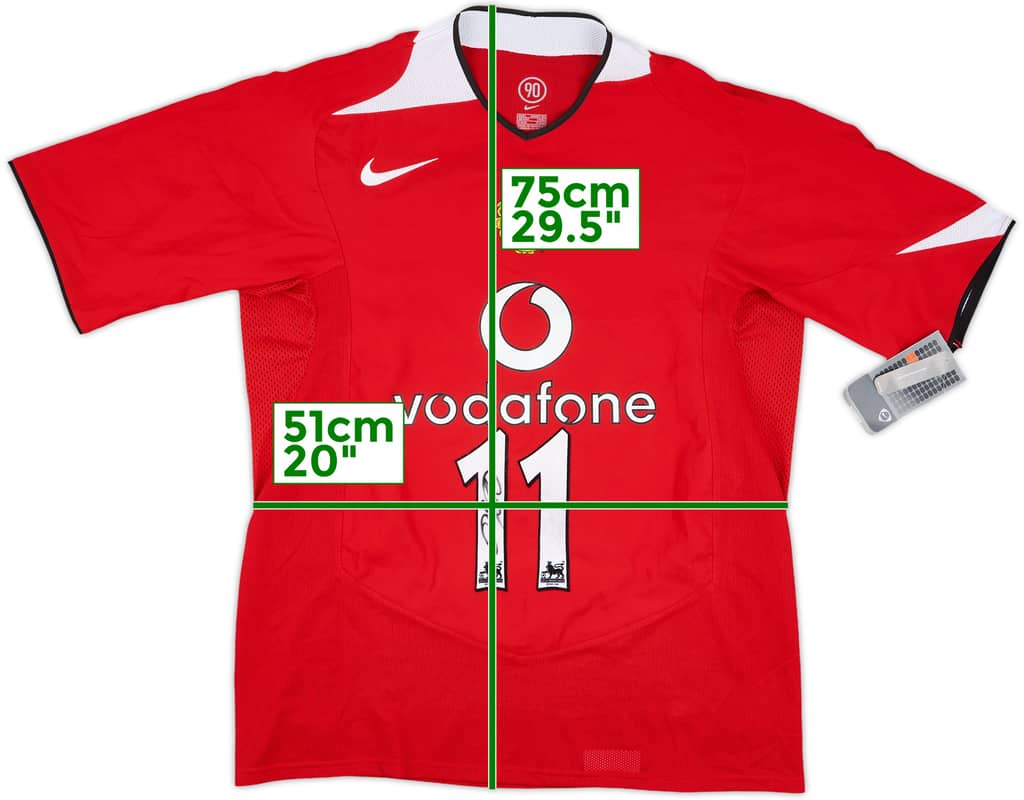 2004-06 Manchester United Signed Home Shirt #11 (Giggs) (L)