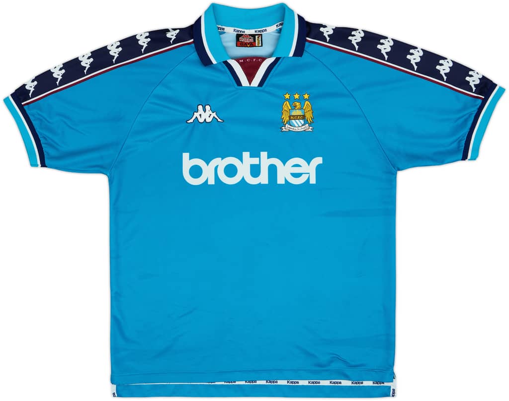 1997-99 Manchester City Home Shirt - 7/10 - (L)