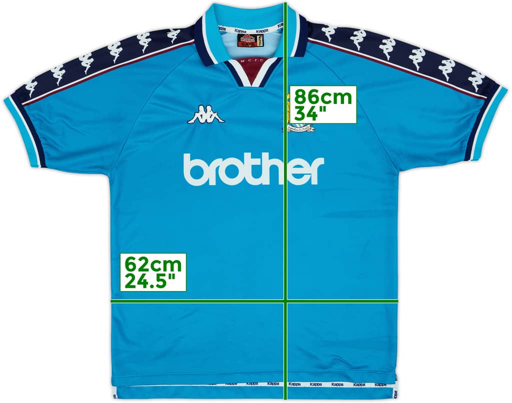 1997-99 Manchester City Home Shirt - 7/10 - (L)