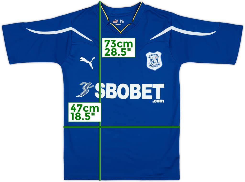 2010-11 Cardiff Home Shirt - 7/10 - (S)