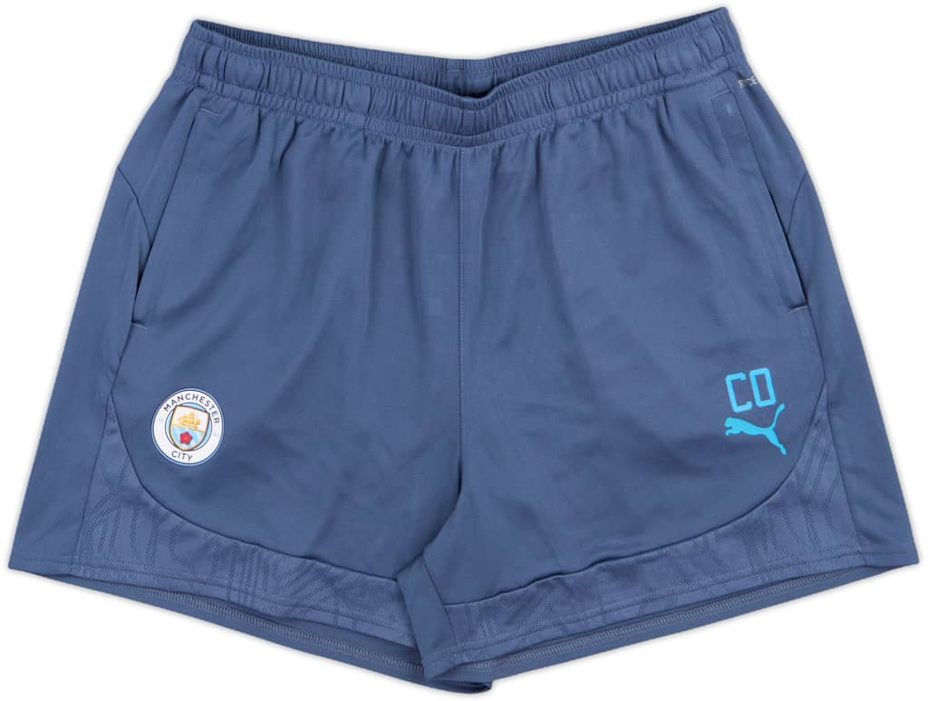 2024-25 Manchester City Staff Issue Puma Training Shorts 'CO' - 10/10 - (L)