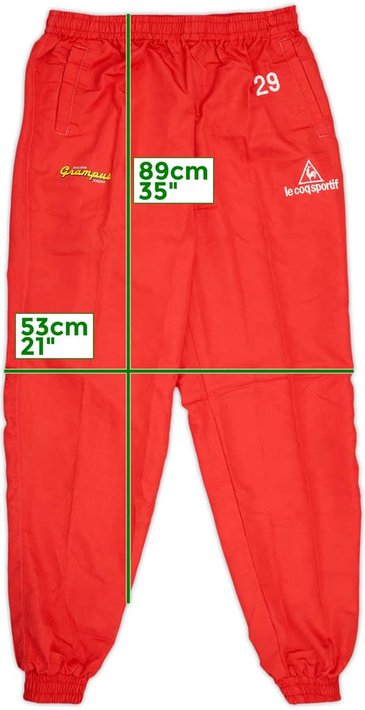 1998 Nagoya Grampus Eight Le Coq Sportif Player Issue Track Pants/Bottoms #29 - 10/10 - (L)