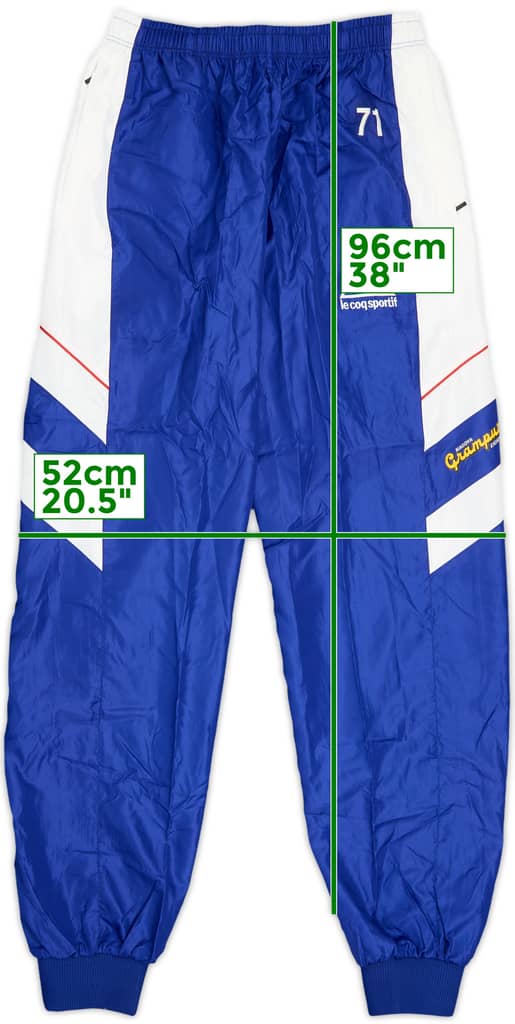 1998 Nagoya Grampus Eight Le Coq Sportif Player Issue Track Pants/Bottoms #71 - 10/10 - (XL)