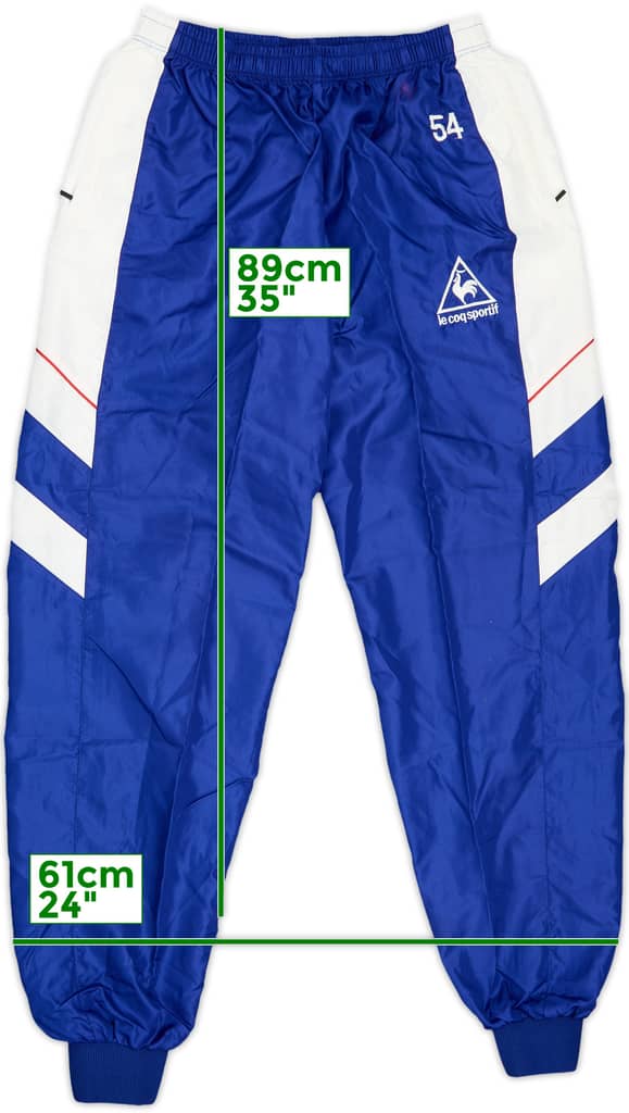 1998 Nagoya Grampus Eight Le Coq Sportif Player Issue Track Pants/Bottoms #54 - 6/10 - (L)