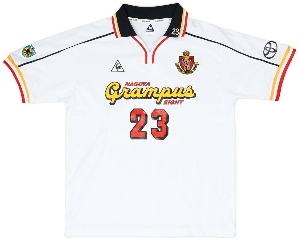 1999-00 Nagoya Grampus Eight Match Issue Emperor's Cup Away Shirt #23 (Miyahara)