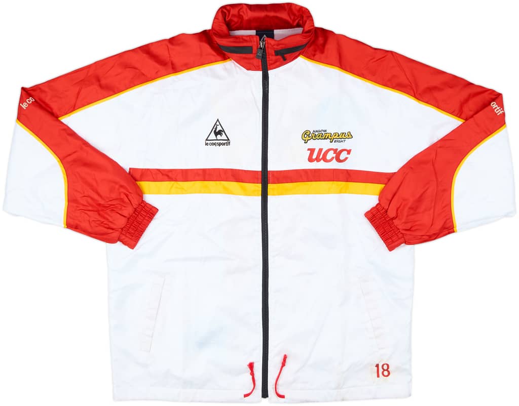 1999 Nagoya Grampus Eight Le Coq Sportif Player Issue Hooded Track Jacket #18 - 6/10 - (L)