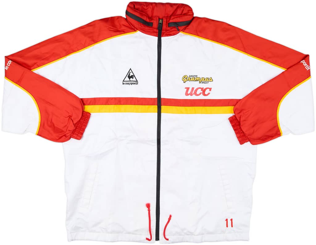 1999 Nagoya Grampus Eight Le Coq Sportif Player Issue Hooded Track Jacket #11 - 7/10 - (XL)