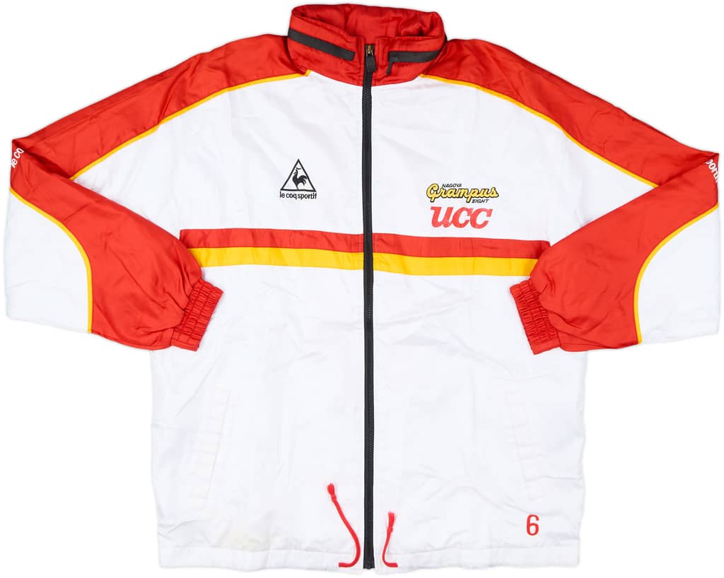 1999 Nagoya Grampus Eight Le Coq Sportif Player Issue Hooded Track Jacket #6 - 8/10 - (XL)