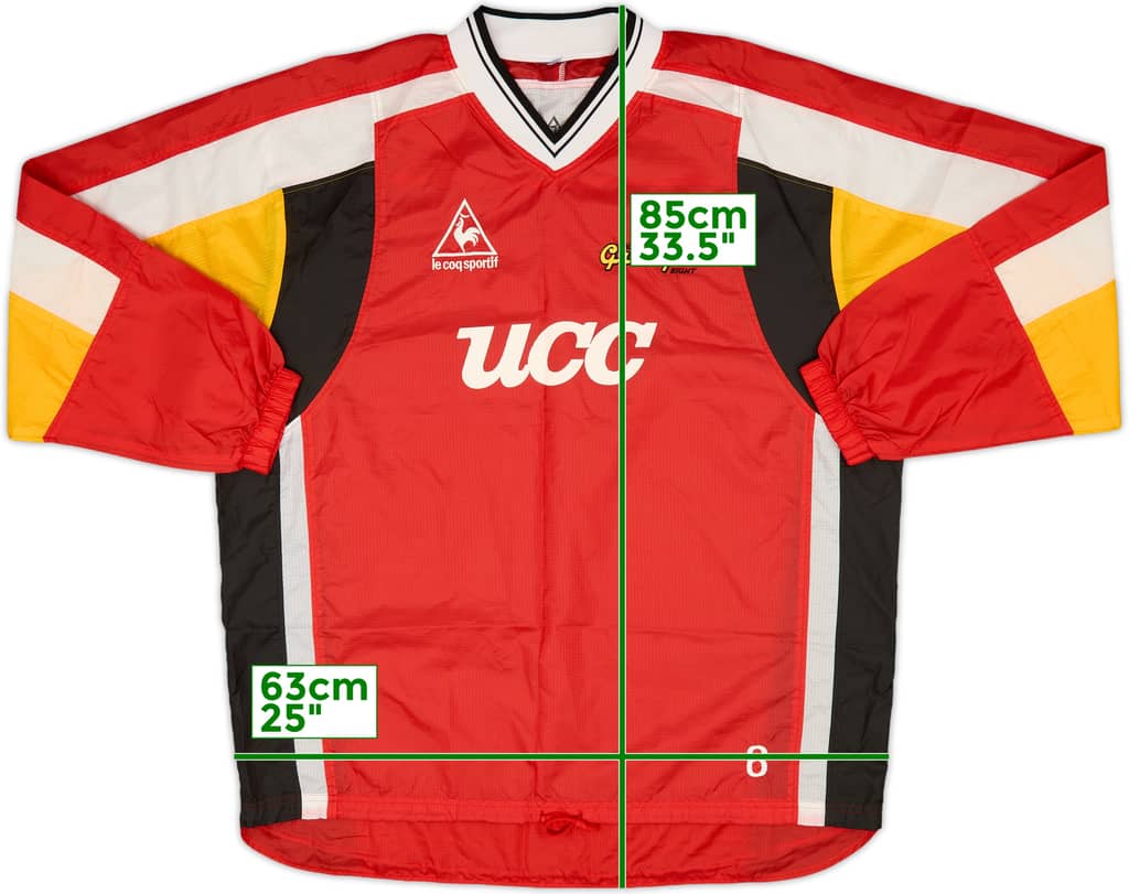 1998 Nagoya Grampus Eight Le Coq Sportif Player Issue Shell Jacket #6 - 8/10 - (XL)