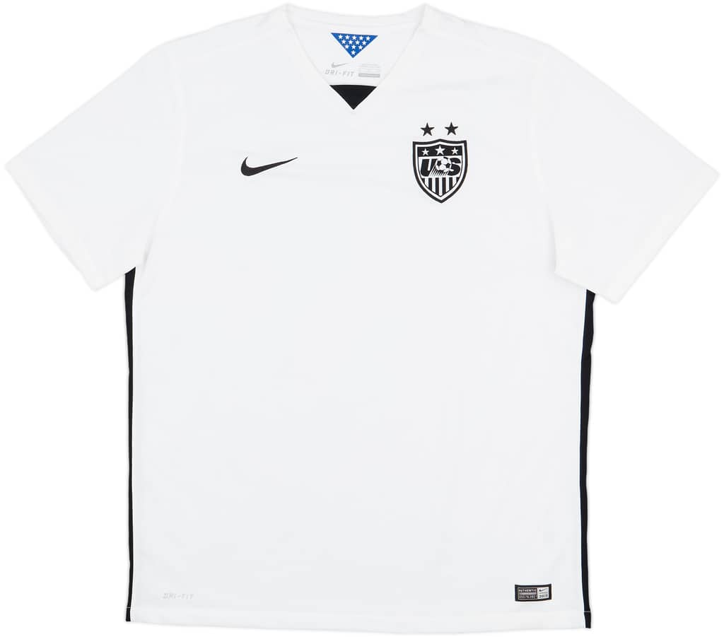 2015-16 USA Women's Home Shirt - 9/10 - (Men's XL)