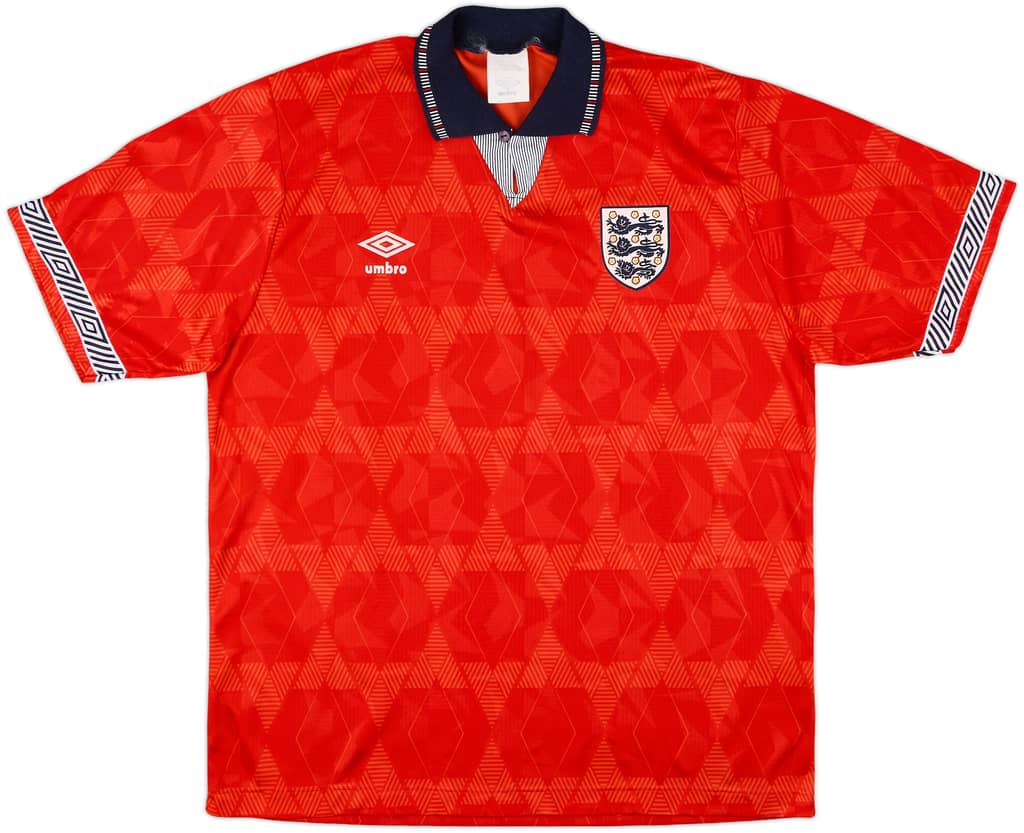 1990-93 England Away Shirt - 10/10 - (L)