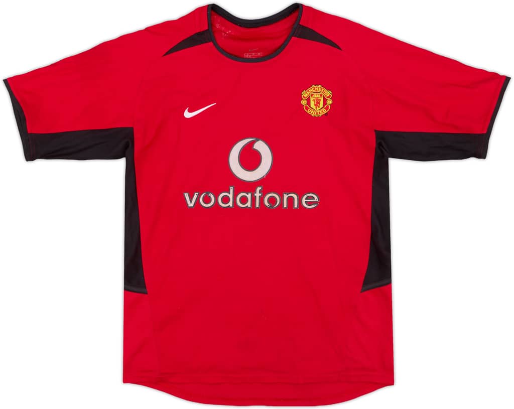 2002-04 Manchester United Home Shirt - 6/10 - (M.Boys)