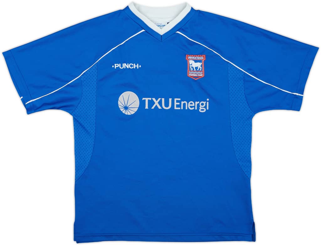 2001-02 Ipswich Home Shirt - 7/10 - (M.Boys)