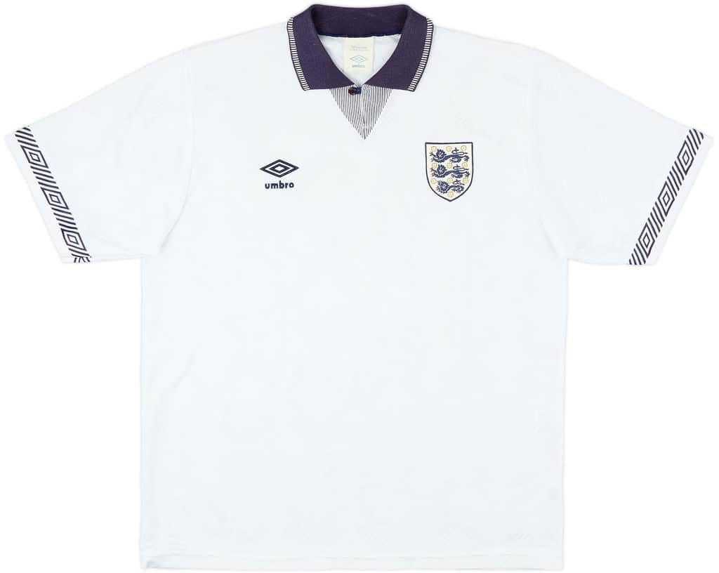 1990-92 England Home Shirt - 8/10 - (L)