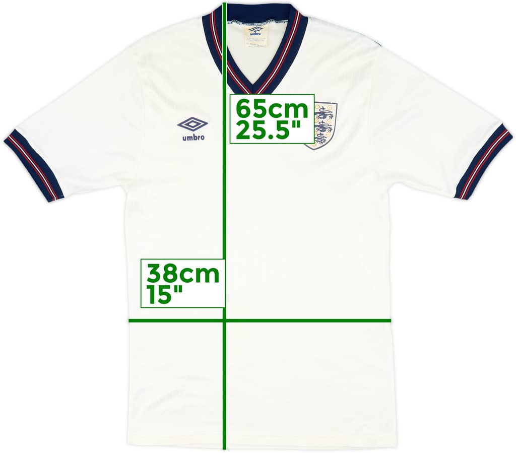 1984-87 England Home Shirt - 8/10 - (M)
