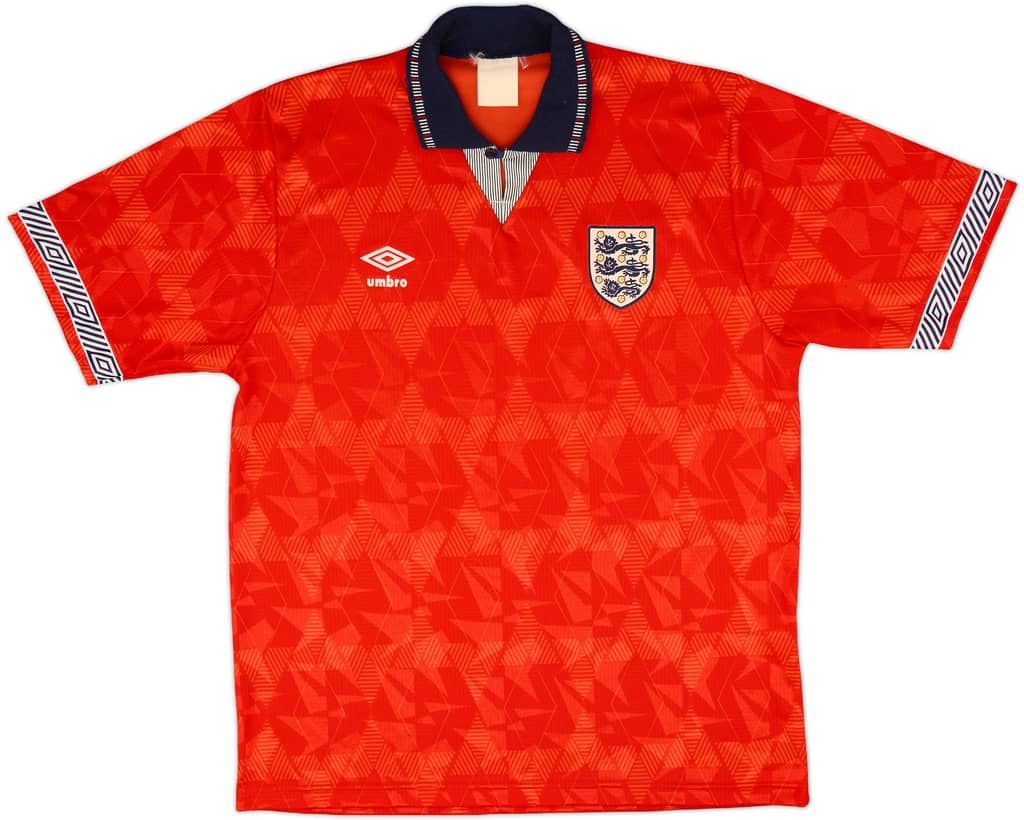 1990-93 England Away Shirt - 9/10 - (XL)