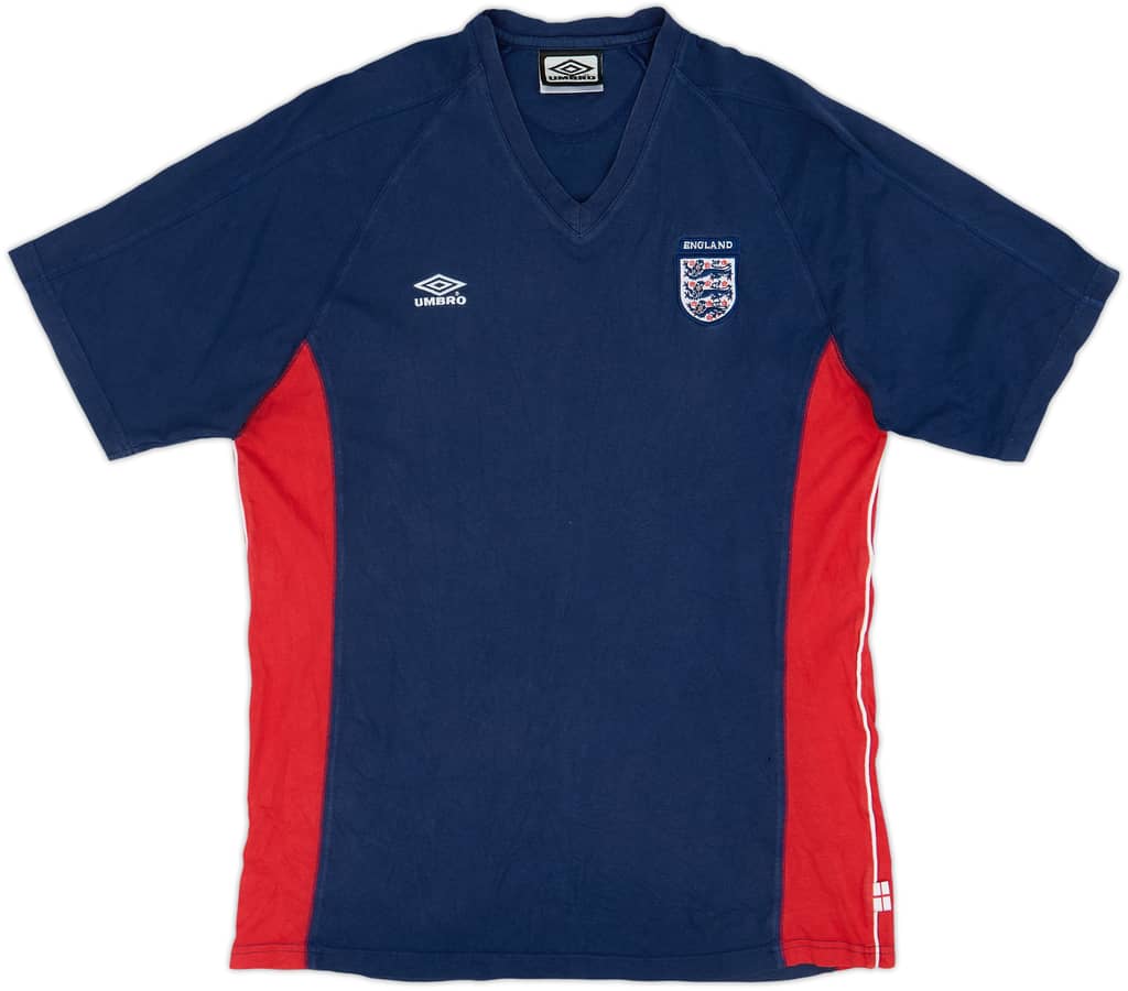2000-02 England Umbro Cotton Tee - 7/10 - (L)